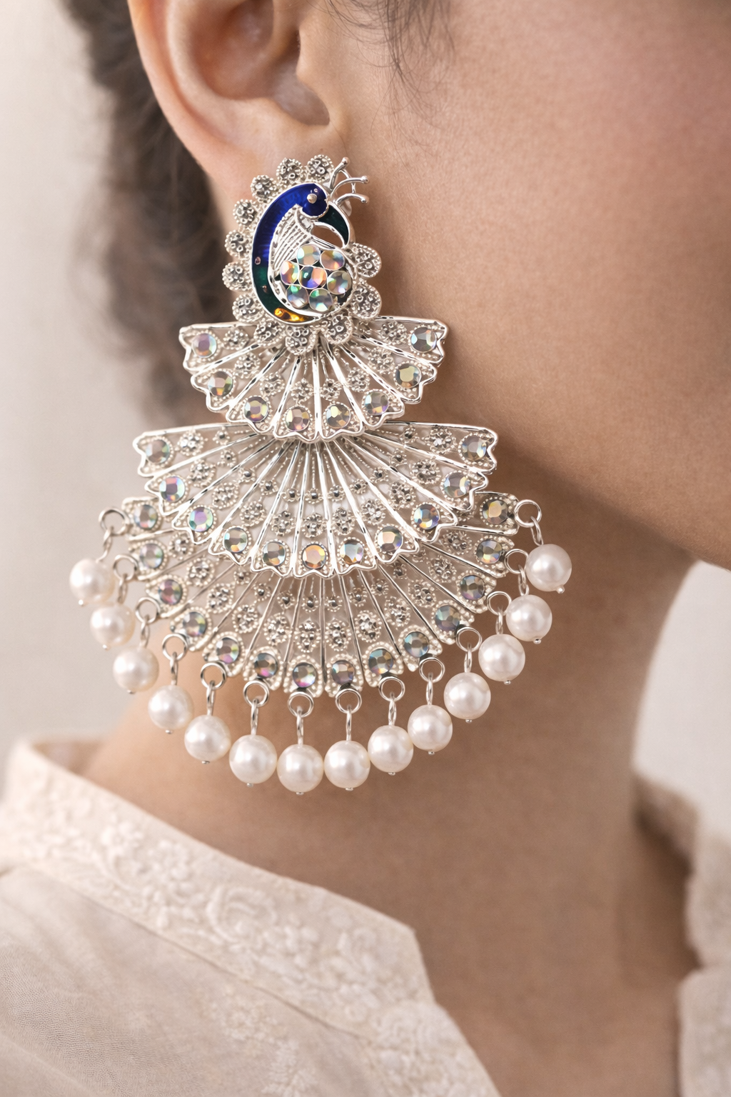 Mayura Pearl Jhumka
